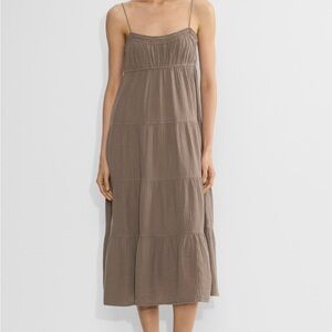 AirPlush Cotton Orchard Dress, Earthen Brown, Size small